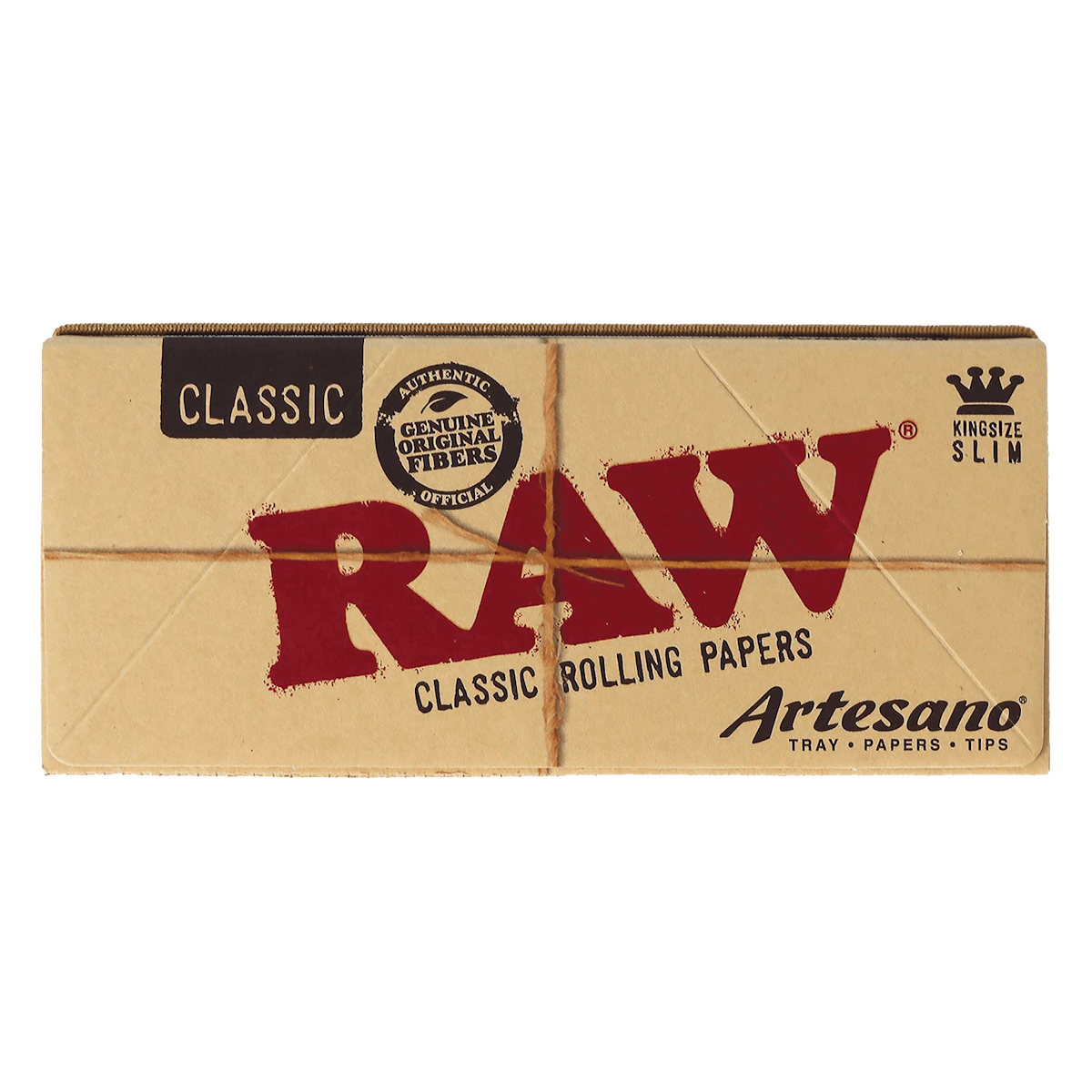 RAW ARTESANO KING SIZE SLIM PAPERS WITH TRAY + TIPS