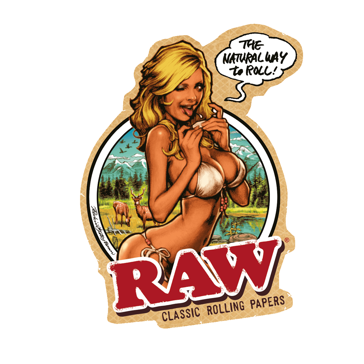 RAW GIRL JAPAN STICKER