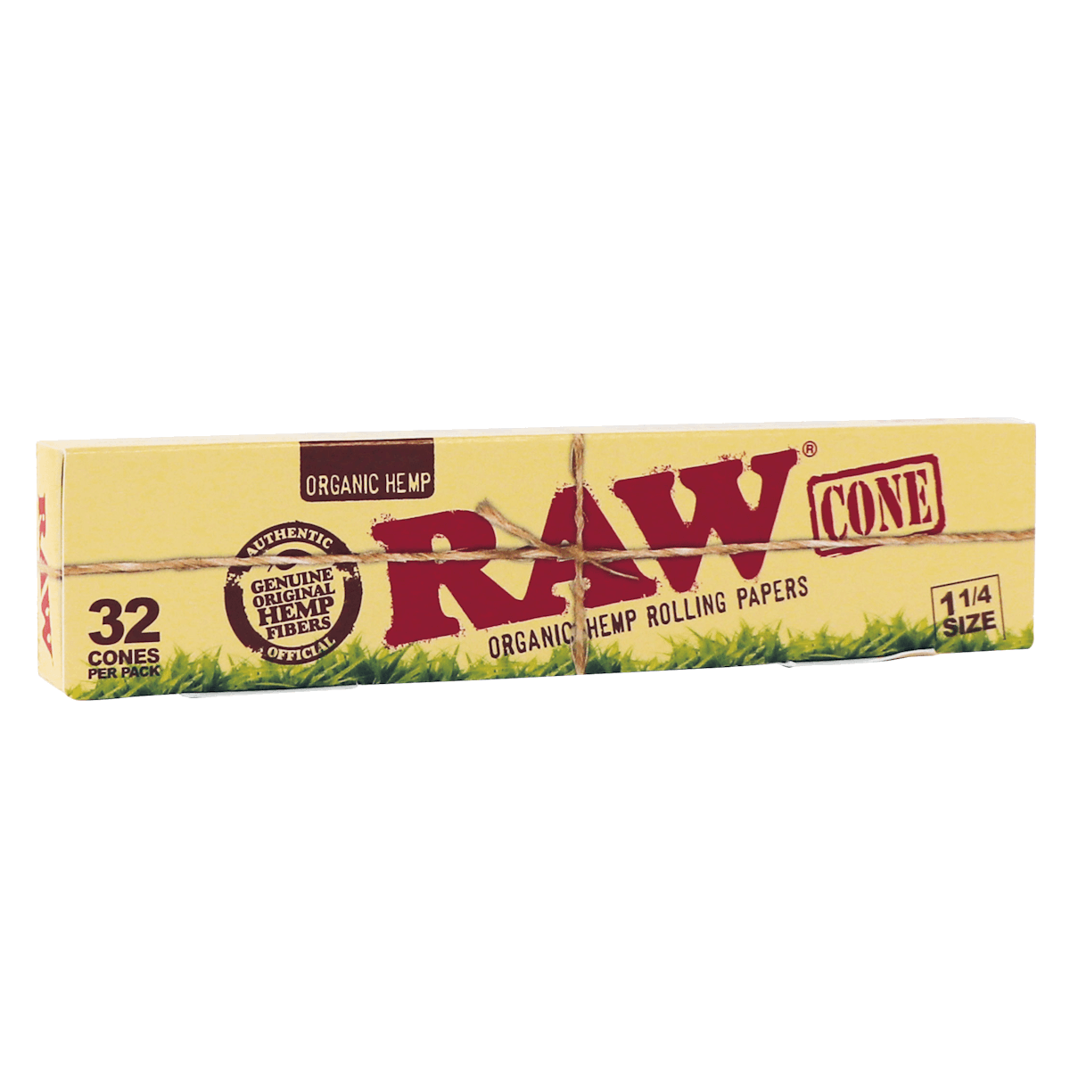 RAW® ORGANIC PREROLLED CONES 1¼ SIZE 32ct