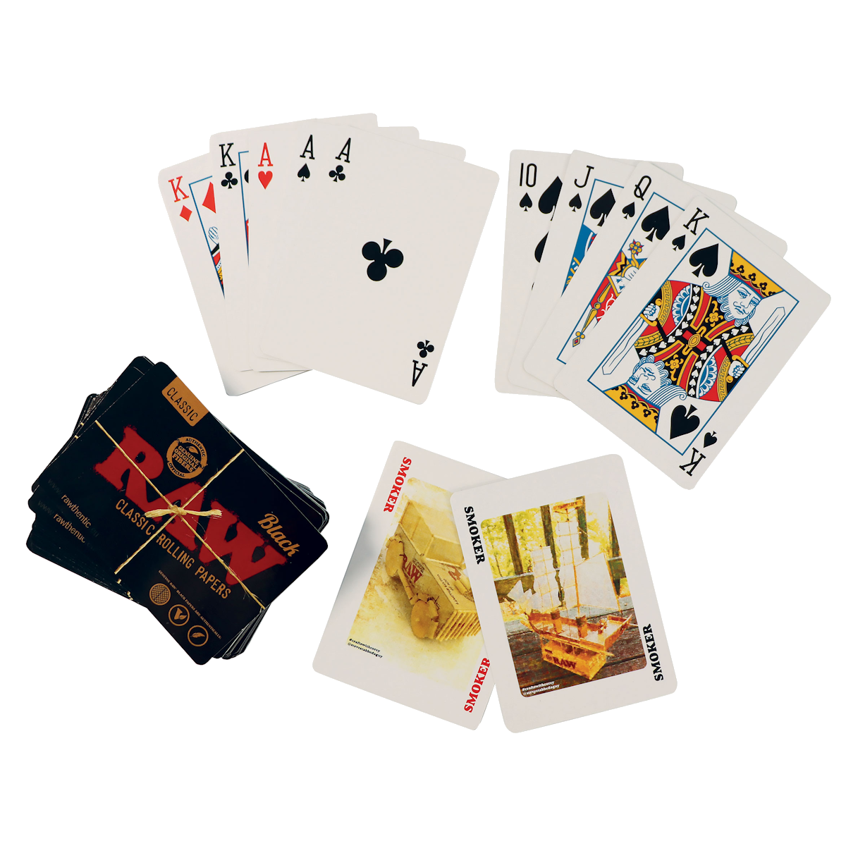 RAW BLACK PLAYING CARDS