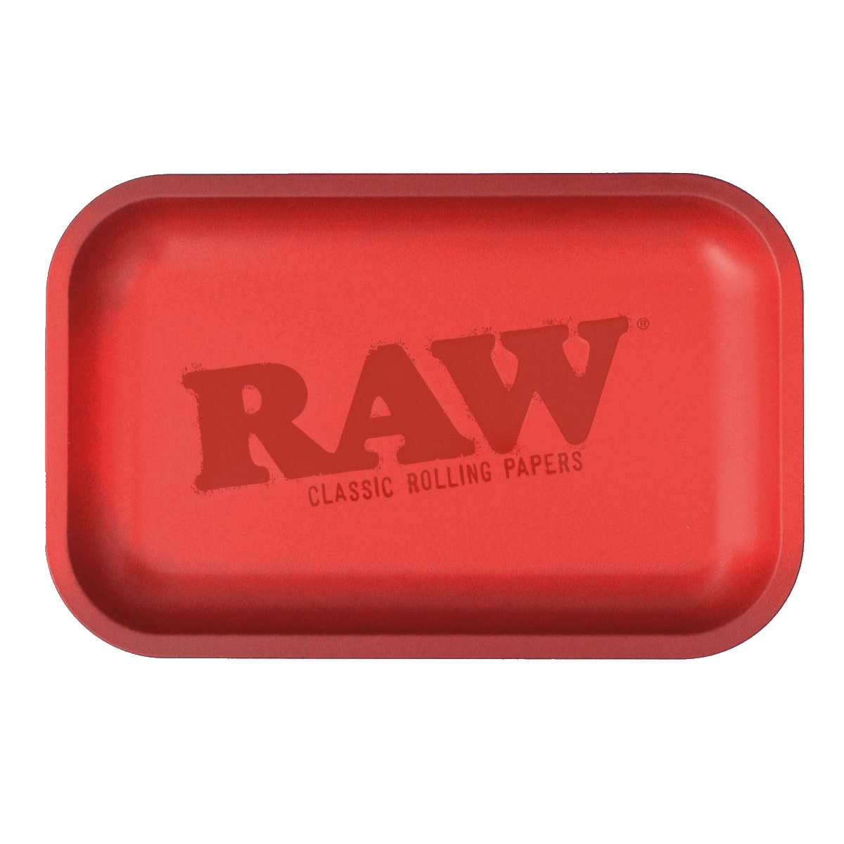 RAW RED MATTE METAL ROLLING TRAY