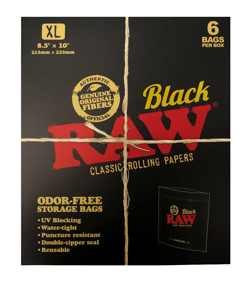RAW SACK BLACK XL 6PCS